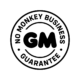 Grease Monkey logo with "No Monkey Business Guarantee" text and GM initials in the middle.